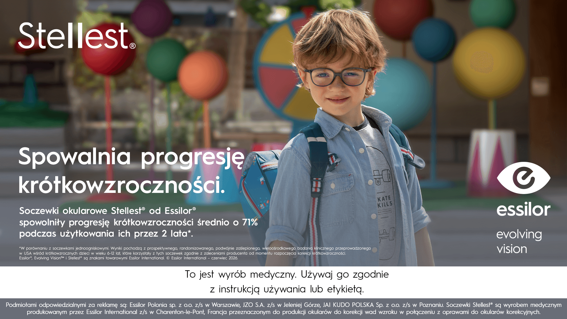Essilor Stellest 2.0 baner reklamowy